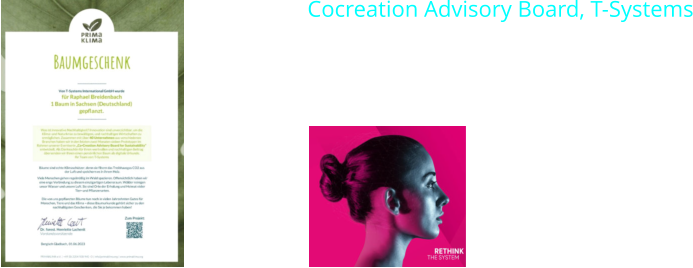 Cocreation Advisory Board, T-Systems Vielen Dank für das schöne Geschenk, T-Systems. Nachhaltigkeit eben….